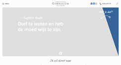 Desktop Screenshot of gymnasiumhilversum.nl